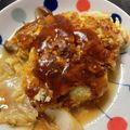 ＡＨＯ's cooksnap of when they made 白菜かに玉の春雨あんかけ.
