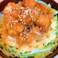 ぷーなむキッチン☆'s cooksnap of when they made 翌日でもおいしいね♪から揚げ丼♪.