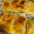 o0frail0o's cooksnap of when they made トースターで簡単食パンアップルパイ.