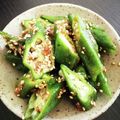 SaoriMathu's cooksnap of when they made オクラの梅ポン酢和え.