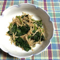 chi−ちゃん's cooksnap of when they made もう１品☆ほうれん草とえのきのごま和え.