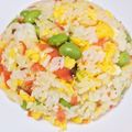 そらいろ猫's cooksnap of when they made 簡単！鮭ほぐしと枝豆のチャーハン.