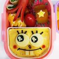 さきっちょ617's cooksnap of when they made 4歳と2歳のスポンジボブ弁当.