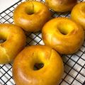 ちょこふみ's cooksnap of when they made 豆乳かぼちゃベーグル＊ほっこりあまい♪.