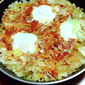 ざじよ's cooksnap of when they made 卵がとろ～り♪たっぷりキャベツとミートソース.