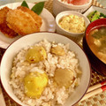 ひさピー's cooksnap of when they made 定番　栗ご飯.