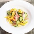 horseland's cooksnap of when they made 簡単・キレイ☆カニカマの酢の物！.