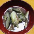 リクママ0505's cooksnap of when they made 茄子と茗荷のお味噌汁.