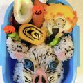 クックWZH5DX☆'s cooksnap of when they made 鬼滅の刃★嘴平伊之助キャラ弁.