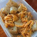 amjkao's cooksnap of when they made 味染みこんにゃくと油揚げの甘辛炒め煮.