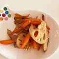 きよっぺ＠'s cooksnap of when they made レンコンにんじん舞茸のきんぴら・お酢入り.