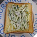 お塩と砂糖's cooksnap of when they made マスタマヨ☆しゃきしゃきキュウリトースト.