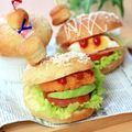 runa10's cooksnap of when they made ルーサーバーガー(ドーナツバーガー).