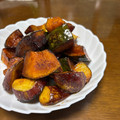 ma2kaboch's cooksnap of when they made 揚げない☆さつま芋とかぼちゃの大学いも風.
