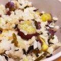 koreomomとも's cooksnap of when they made サツマイモとひじきのご飯.