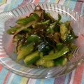 かおるんこ's cooksnap of when they made ピリッ旨☆きゅうりとピーマンの塩昆布漬.