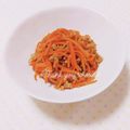 まあまま☆0403's cooksnap of when they made 人参とひき肉のカレーきんぴら.