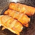 コロコロはるぴぃ's cooksnap of when they made ウインナーインちくわの餃子の皮包み.