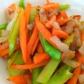 ちーまぐ's cooksnap of when they made もったいない！ブロッコリー芯の炒め物.
