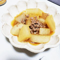 ｈｋｏｒ's cooksnap of when they made 激うま♡とろとろ大根のみそそぼろ煮.
