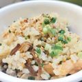 sara_'s cooksnap of when they made ズボラ　鮭と木耳炊き込みご飯.