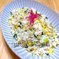 YUH♡ママ's cooksnap of when they made 桜海老と小松菜の炒飯.