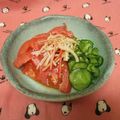 龍青空ママ's cooksnap of when they made トマトと胡瓜の酢の物.