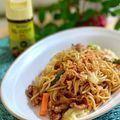 サヤスカマカン's cooksnap of when they made サクサク食感☆いつもの焼そばにかけるだけ.