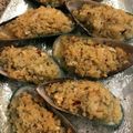 saki1010's cooksnap of when they made ✿ムール貝の香味ガーリック焼き✿.