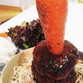 くみちょ～～'s cooksnap of when they made ウマ娘再現飯！にんじんハンバーグ.