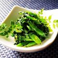 辰夫女子's cooksnap of when they made 春菊とインゲンのすりごま和え.