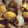 MOKUROU's cooksnap of when they made さつまいもの肉じゃが.