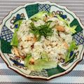 悠愛らぶ☆'s cooksnap of when they made 鮭フレークとシャキシャキ レタスの炒飯.