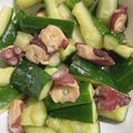ちゃむ☆♬04's cooksnap of when they made ☆ぶつ切りタコとポリポリきゅうりの酢の物.