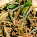 はなちゃん929's cooksnap of when they made もやしとにらと挽き肉の中華炒め.