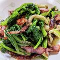 ★ゆむ★'s cooksnap of when they made ほうれん草とベーコンの香味炒め.