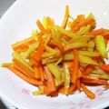 元気虫's cooksnap of when they made 人参と新しょうがのキンピラ.