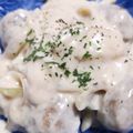 くむちん's cooksnap of when they made 旨い(〃^ー^〃)鶏つくねのクリーム煮♬.