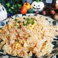 虹色♪︎ちゅーりっぷ's cooksnap of when they made ニンニクたらこ炒飯.