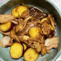 つかが's cooksnap of when they made 【時短】ほくほく♪さつま芋と豚肉の照り煮.