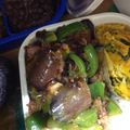＊実月＊'s cooksnap of when they made 簡単【茄子・南瓜・しし唐・肉味噌がらめ】.