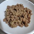 ayakori's cooksnap of when they made もやしと豚ひき肉のピリ辛味噌丼.