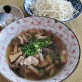ねこのおかあさん☆'s cooksnap of when they made 10分でできる！鶏ときのこの温つけうどん.