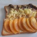 きらり流れ星's cooksnap of when they made 柿トースト.