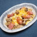 バカリャウ's cooksnap of when they made きのことソーセージのガーリックバター蒸し.