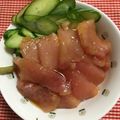 ちゃぎー's cooksnap of when they made 彩りまぐろ漬け丼.