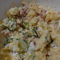 ゆかぽんぽこ's cooksnap of when they made ポテトサラダのきゅうりは水塩で！.