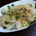 まめ猫's cooksnap of when they made ほたてときのこの和風パスタ.