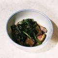 nana_tenjo's cooksnap of when they made 油少なめ、なすと小松菜の煮浸し.