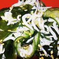 ブランシュkuu's cooksnap of when they made わかめときゅうりの酢の物★しらす入り★.
